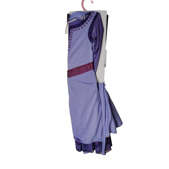 Disney Girls XS 4/5 Wish Asha Purple Long Sleeve Dress Halloween Costume - Picture 6 of 7